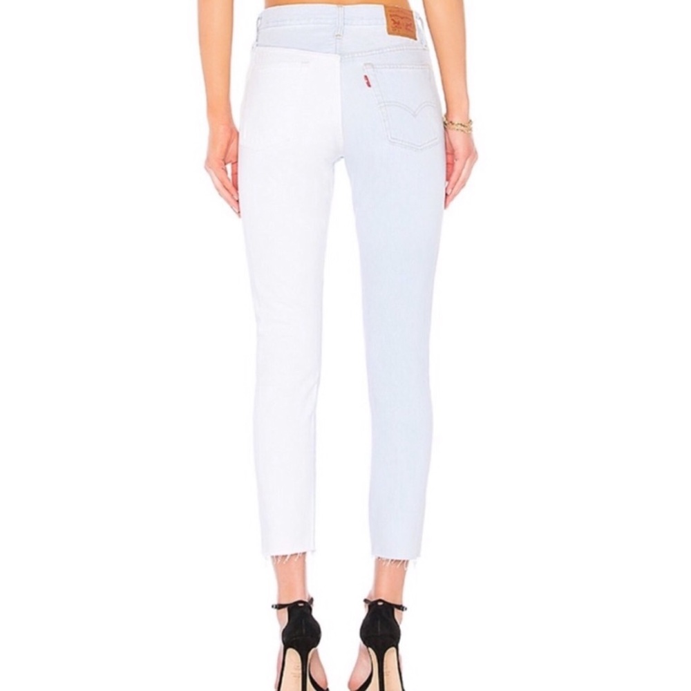 NWT Levi’s 501 Two Tone Skinny Altered Jeans - Picture 6 of 6